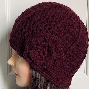 Side Flower Beanie - Etsy