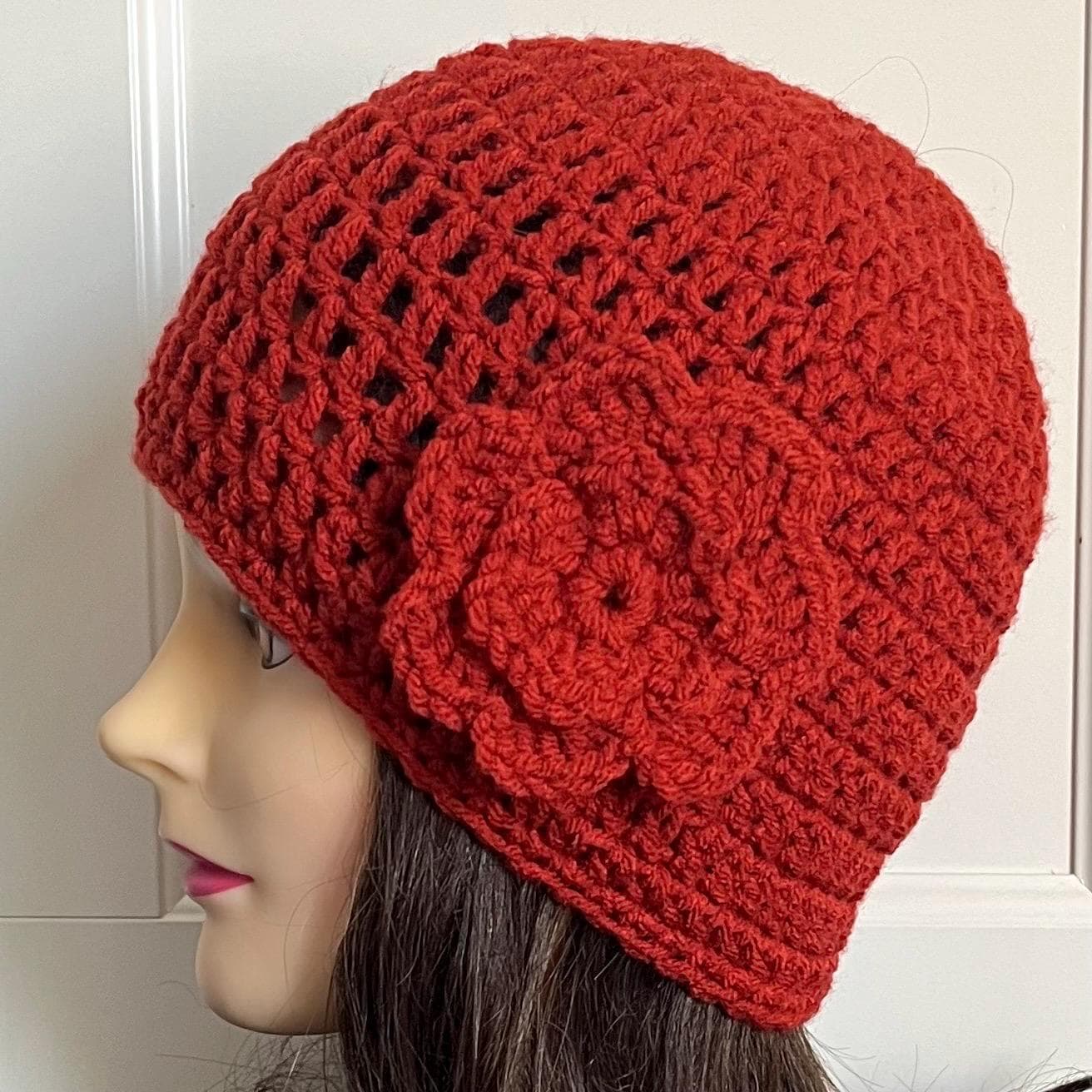 Side Flower Beanie - Etsy