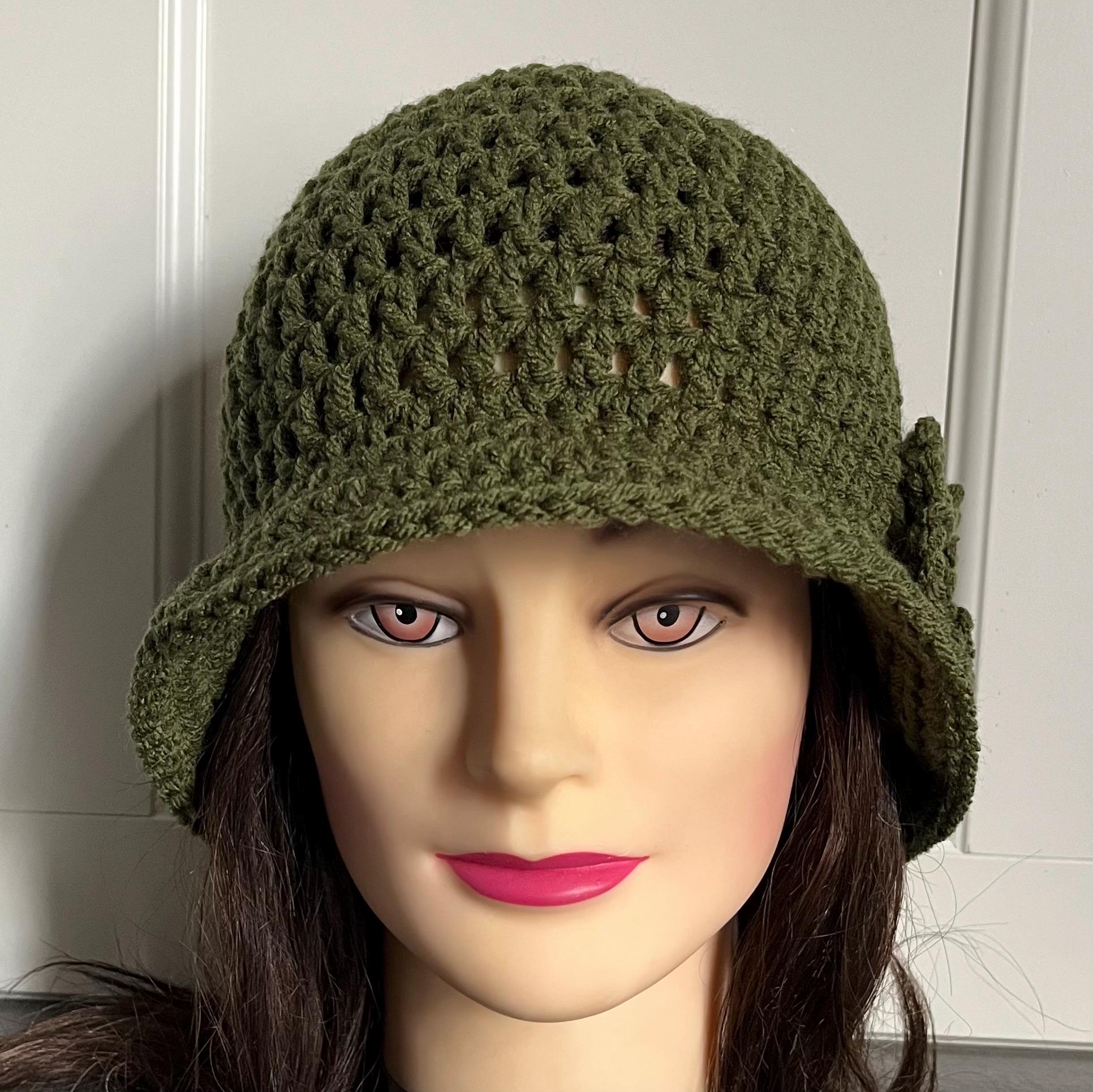 Cloche Hat With Flower - Choose Your Color - Etsy display picture 2