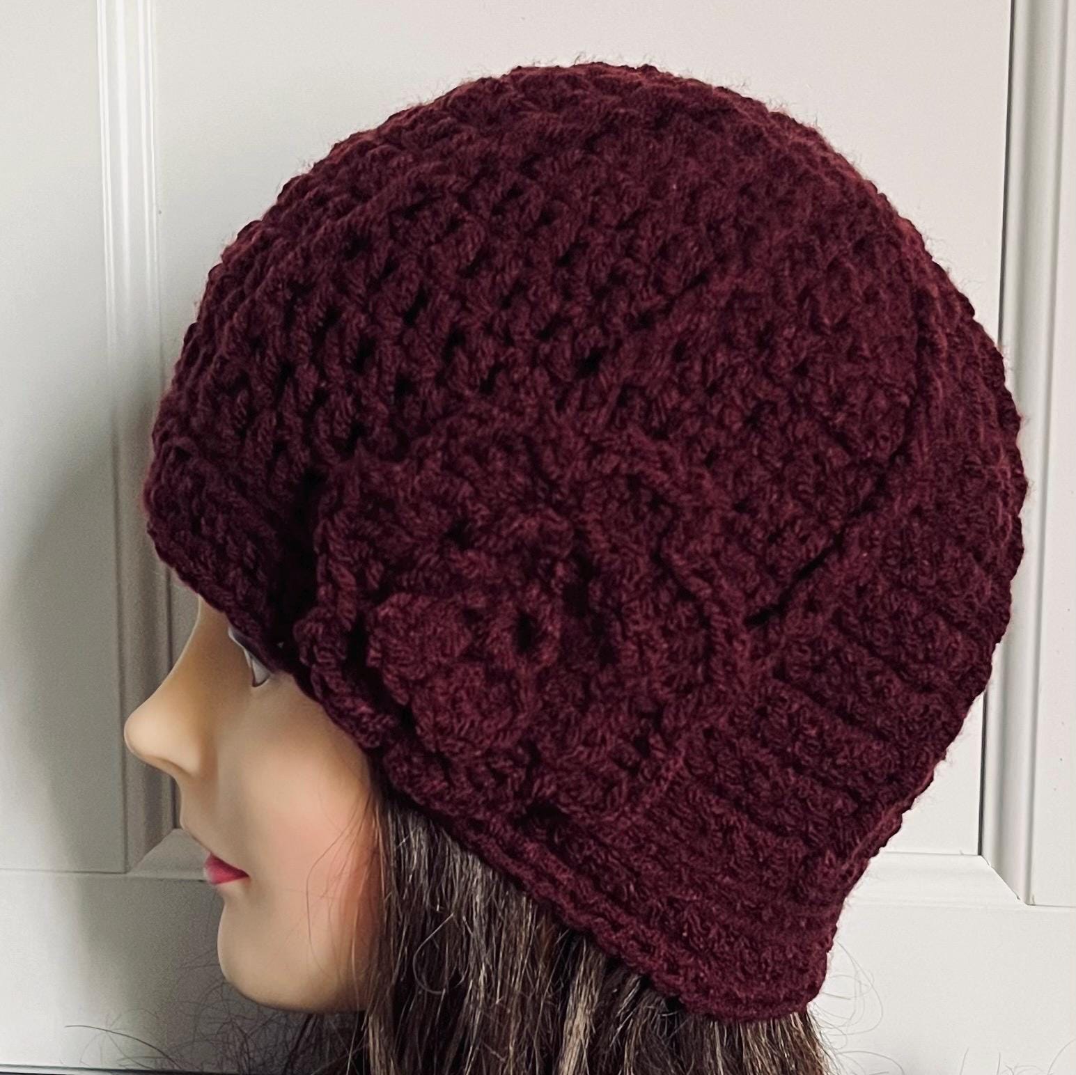 Side Flower Beanie - Etsy