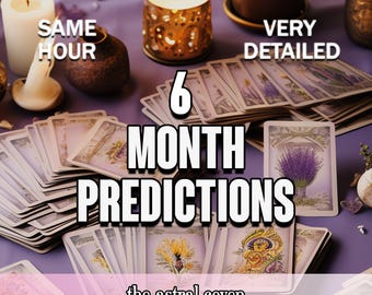 6-Month Love Tarot Reading: Psychic Forecast & Guidance (PDF)