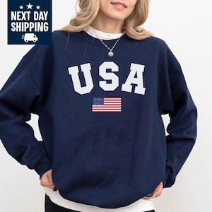 USA Flag Sweatshirt, USA Sweatshirt, Patriotic Sweatshirt, American Flag Sweatshirt, America Sweatshirt, Retro Sweatshirt, USA Flag Hoodie