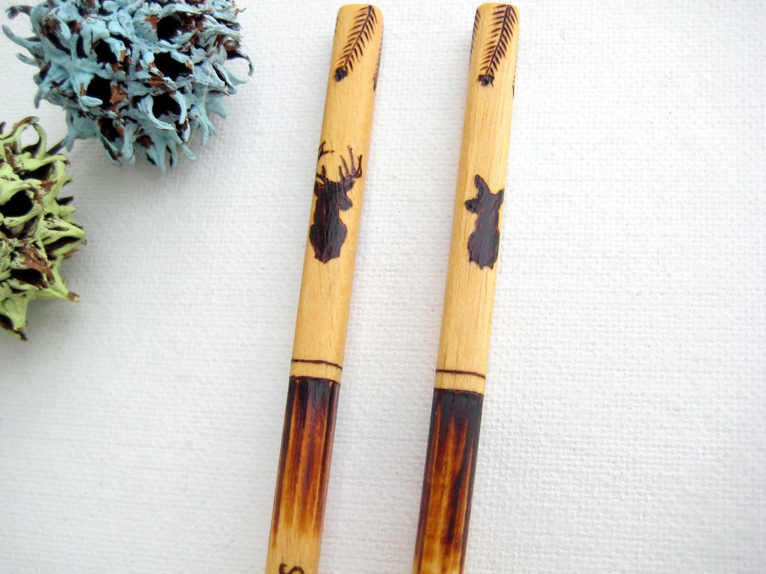 Engraved Deer Chopsticks Buck and Doe Personalized Gift for Etsy