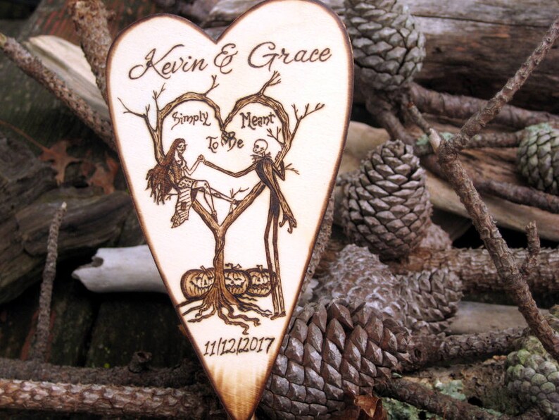 Nightmare Before Christmas Wedding cake Topper Halloween Nightmare Before Christmas Wedding cake Topper Halloween