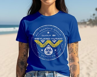 Camiseta desgastada con el logotipo de Weyland-Yutani Corp. / Camiseta de la película Alien