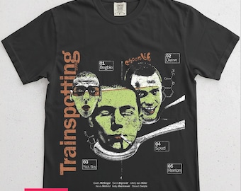 Trainspotting 1996 Movie Design T-Shirt | Vintage David Boyle Film