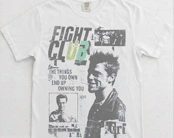 Koszulka z plakatem filmowym „Fight Club” Tylera Durdena | Koszulka graficzna