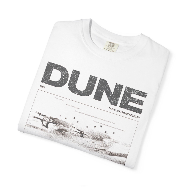 Vintage Desert Prophecy T-Shirt | Retro Sci-Fi Graphic Novel Comfort Colors Tee image 5
