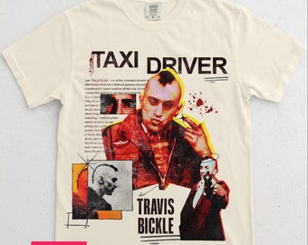 Vintage Distressed Rare Taxi Driver Here Is A Man Retro T-Shirt
