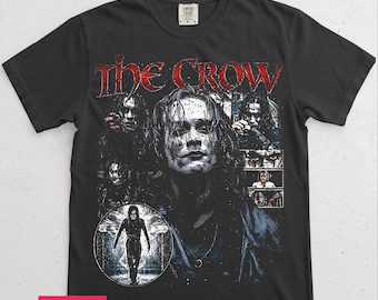 The Crow Retro 'It Can't Rain All The Time' T-shirt | 90s Gothic Movie Graphic Premium Comfort Colors Tee
