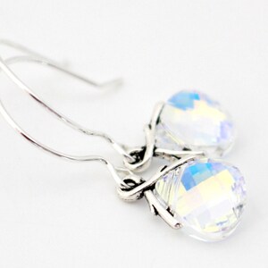 Clear AB Swarovski Bridesmaid Earrings, Bridesmaid Jewelry Gift, Bridal Party Gifts, Earrings For Bridesmaids, Wedding Bridesmaids Gifts