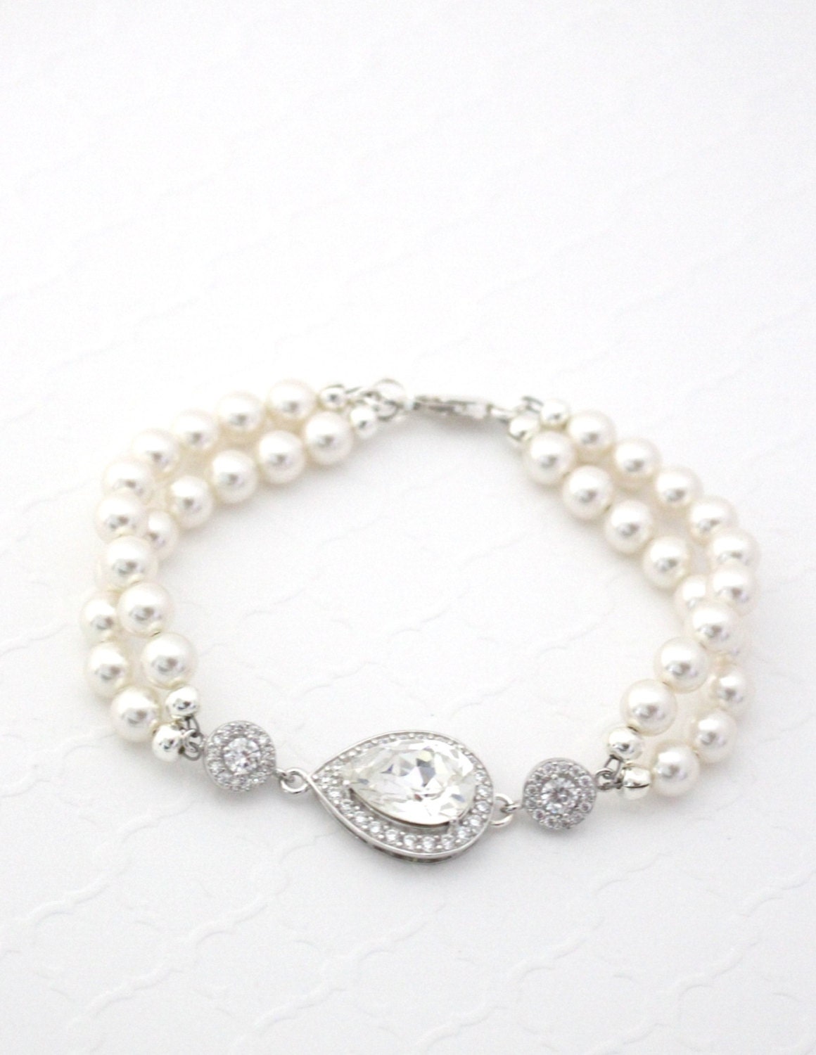Pearl Bridal Jewelry Pearl Bridal Bracelet Pearl Wedding | Etsy