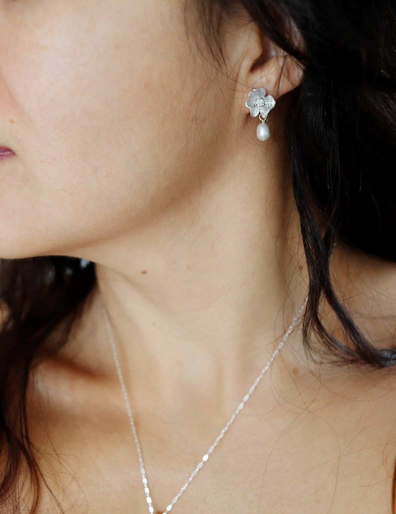 Small bridal earrings Clearance