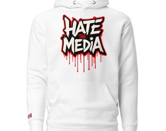Unisex Hoodie - Hate the Media, Not Each Other – Anti-Media Statement Hoodie