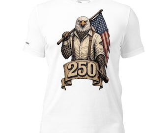 250 Years Beaten Not Broken Shirt, Patriotic Eagle T-Shirt, 1776-2026 America Anniversary Tee, Vintage American Pride Gift