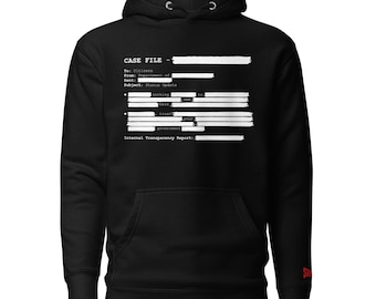 Redacted Government File Hoodie – Nothing to See Here FYI – Trust Your Government Satire Hoodie – Political Humor Sweatshirt