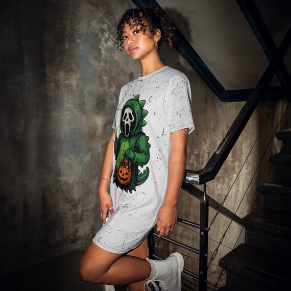 halloween t shirt dress Scream Pajamas - Off-Duty Slashers Halloween T-Shirt Dress