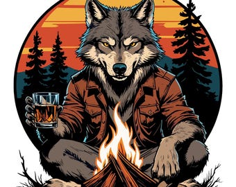 Wolf Graphic Tee, Funny Wolf Shirt, Wolf Lover Gift, Wildlife Animal T Shirt, Nature Wolf Tee, Off Duty Apex Wolf