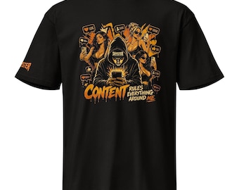 Content Rules Everything Around Me Tee – Bold Streetwear Graphic – Premium Short Sleeve Tee – Social Media