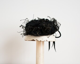 ON SALE - Vintage 1940s Hat - 40s Tilt Hat - The Mae