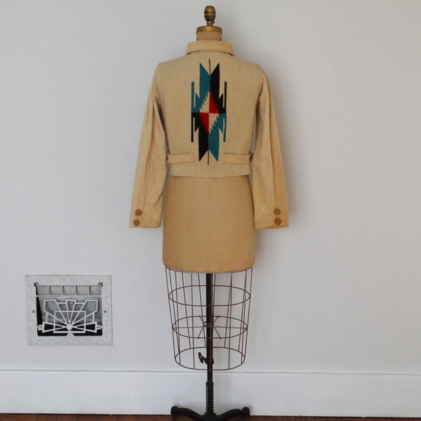 Vintage 1930s Chimayo Jacket - 30s Chimayo Wool - The Naomi