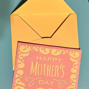 Bellissimo biglietto per la festa della mamma fatto a mano con buste fatte a mano