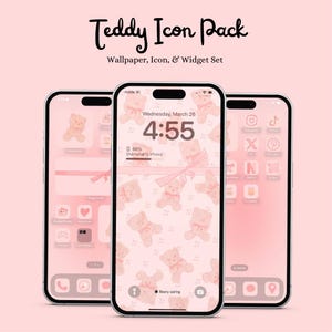 Teddy (Rosa Bären) Icon Pack