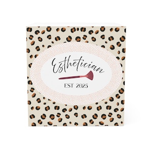Estetiker Personlig Leopardmönstrad Anteckningskub | Estetiker EST 2025
