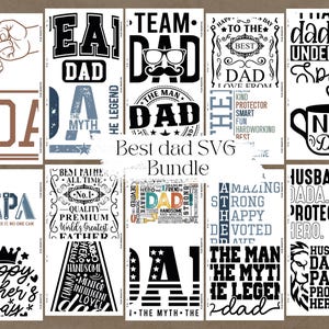 Father&#39;s Day SVG Bundle: Dad, Papa, Grandpa Designs (Cricut & Silhouette Files)