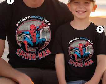 Spider Man Amazing Dad Son Shirt | Amazing Son Shirt | Spider-Man Father's Day Shirt | Father's Day Shirt | Dad Son Shirt | Gift For Dad