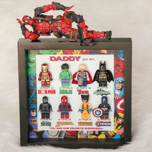 Father's Day Gift, DIY Father's Day Gift, 2024 Fathers Day Gift, Dad Superhero Frame, Best Dad Ever, Fathers Gift From Son Daughter