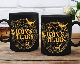 Dain's Tears Mug, Fourth Wing Gift, Dragon Coffee Mug, Bookish Mug, Basgiath War College, Dragon Rider Mug, Fourth Wing Merch