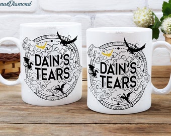 Dain's Tears Mug, Fourth Wing Gift, Dragon Coffee Mug, Bookish Mug, Basgiath War College, Dragon Rider Mug, Fourth Wing Merch