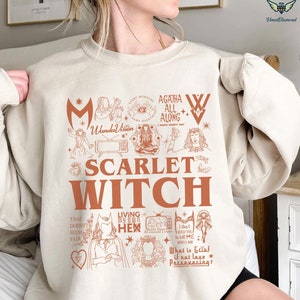 Maglietta Marvel WandaVision Con Citazione Scarlet Witch - "I Don't Need You To Tell Me Who I Am" - Foto 10