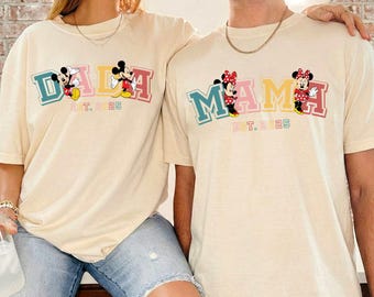 Mama Dada Matching T-Shirt, Disneyland Family Matching Shirt, Minnie Mama Shirt, Mickey Dada Shirt, Mothers Day Shirt, Fathers Day Shirt