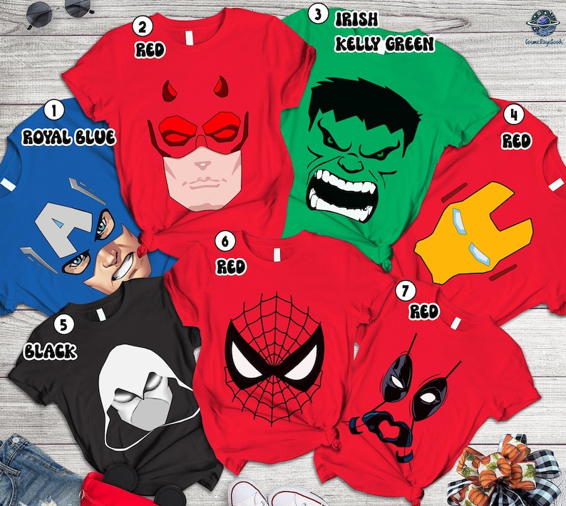 Spider Hero and His Friends Costume Shirt, Disneyland Spiderman Birthday, Superhero Birthday Shirt, Family Matching Shirt, Superhero Shirt image 1