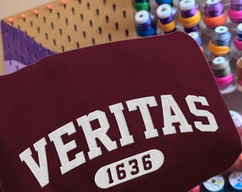 Sudadera bordada Veritas Support Harvard, camiseta Harvard Reject Trump, camiseta Anti Trump, protección de la educación superior, resistencia Harvard