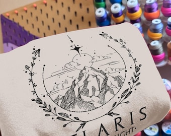 City Of Starlight, Embroidered Sweatshirt, The Night Court, A Court Of Thorns And Roses, ACOTAR Velaris Sweatshirt, Sarah J Maas Bookish