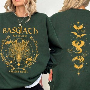 Basgiath War College 2-Sided Sweatshirt, Fourth Wing Shirt, Dragon Rider Shirt, Fourth Wing Sweatshirt Hoodie image 2