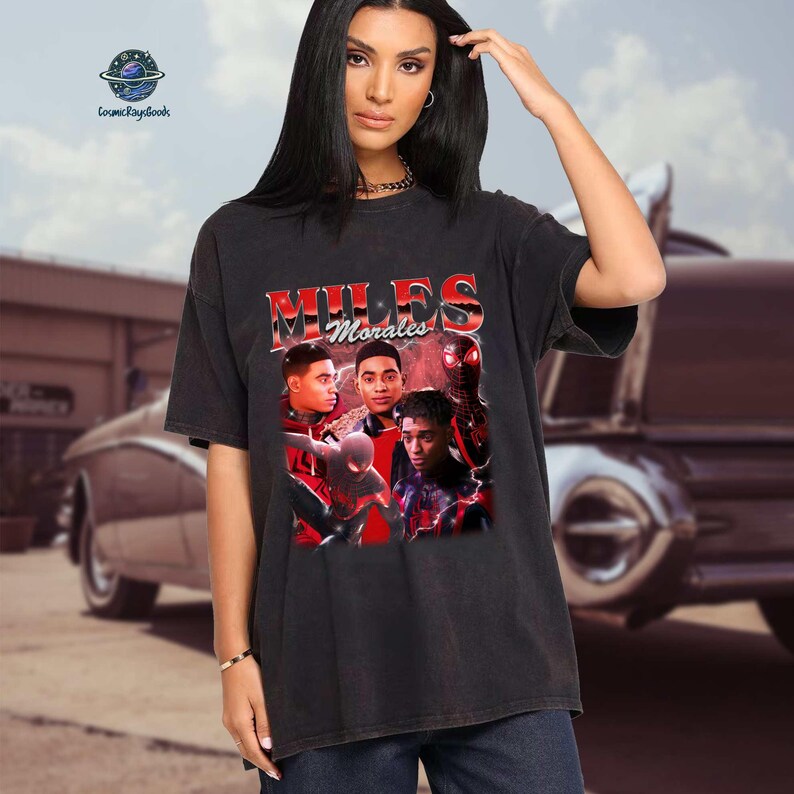 Peter Parker Spider Man Comfort Color Tee, Mcu Comic Shirt, Superhero Fan Gift, Miles Morals Shirt, Spiderman Apparel image 2