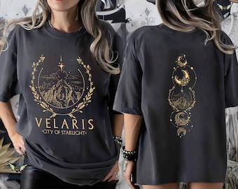 Velaris City of Starlight ACOTAR Shirt Comfort Colors, The Night Court Shirt, Bookish Gift, Court of Thorns and Roses Shirt | SJM Merch