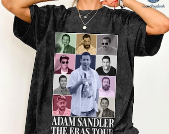 T-shirt Adam Sandler Eras Tour Unisexe - Taille XL Noir - Coton - Neuf Sans étiquette