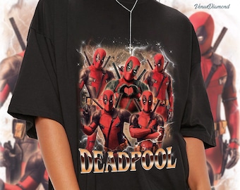 Retro 90s Deadpool Shirt, Deadpool 3 Shirt, Deadpool 2024 Movie, Deadpool Merch, Movie Fan Gifts, Deadpool Wolverine