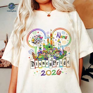 Disneyworld Prides Personalized Toy Story Pride Shirt, Disneytrip Rainbow Balloons Tee, Gay Lesbian Pride Shirt, Pride Tee image 2