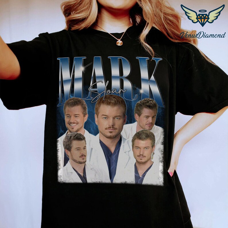 Mark Sloan Shirt | Mark Sloan Bootleg Shirt | Grey's Anatomy Shirt | Vintage Mark Sloan Shirt | Mark Sloan Homage Shirt image 2
