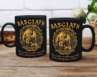 Basgiath War College Coffee Mug, Dragon Rider, Fourth Wing, Violet Sorrengail, Xaden Riorson, Riders Quadrant, Fantasy reader, Bookish Mug