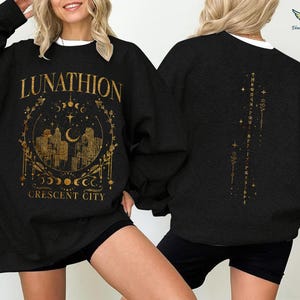 Sudadera Lunathion de Crescent City, tatuaje de Bryce, merchandising de Bryce Quinlan, merchandising de Crescent City SJM, Casa de Tierra y Sangre imagen 3