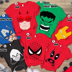 Spider Hero and His Friends Costume Shirt, Disneyland Spiderman Birthday, Superhero Birthday Shirt, Family Matching Shirt, Superhero Shirt image 2