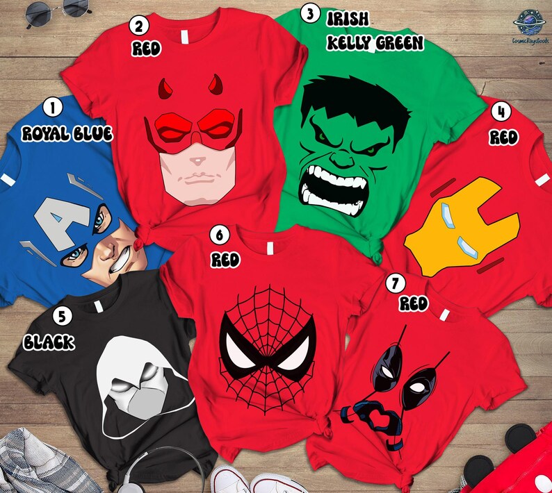 Spider Hero and His Friends Costume Shirt, Disneyland Spiderman Birthday, Superhero Birthday Shirt, Family Matching Shirt, Superhero Shirt image 2