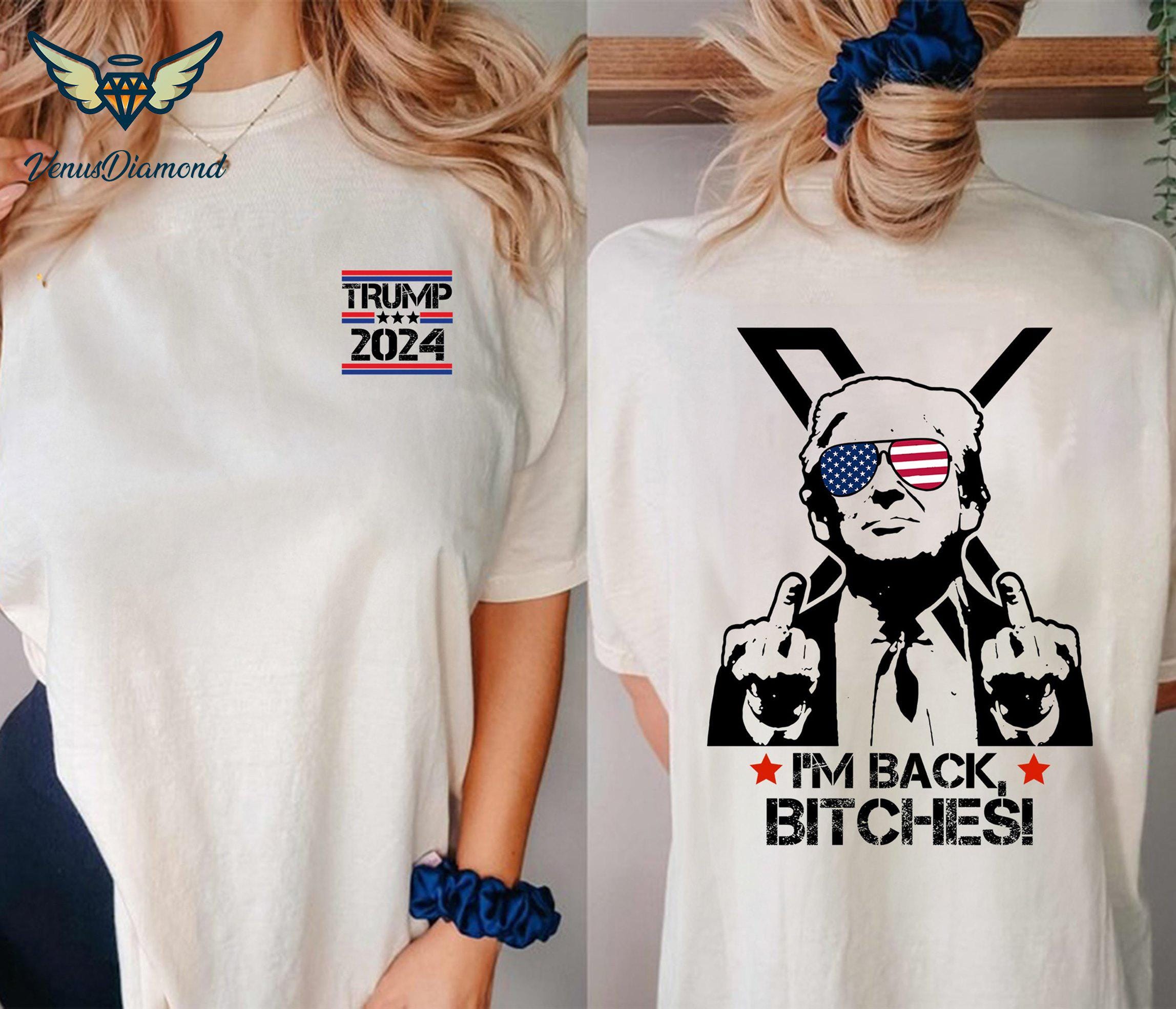 Trump I'M BACK, BITCHES! Trump Musk Make X Great Again Shirt